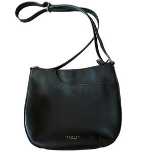 Radley London Black Leather Crossbody Bag with Adjustable Straps